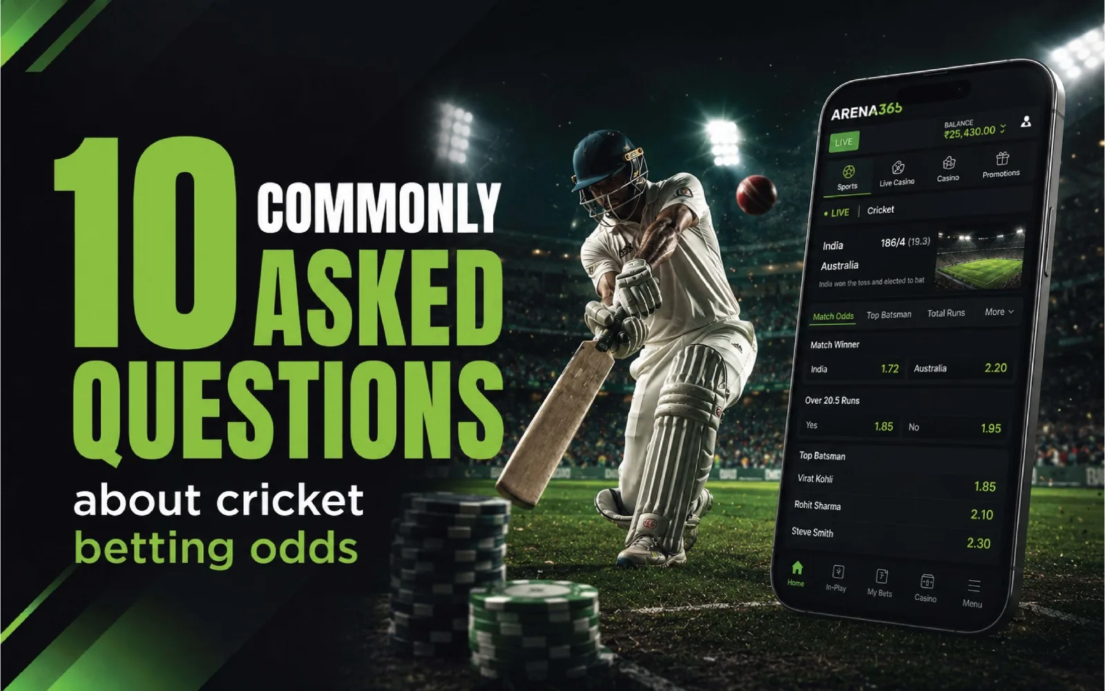 cricket betting odds