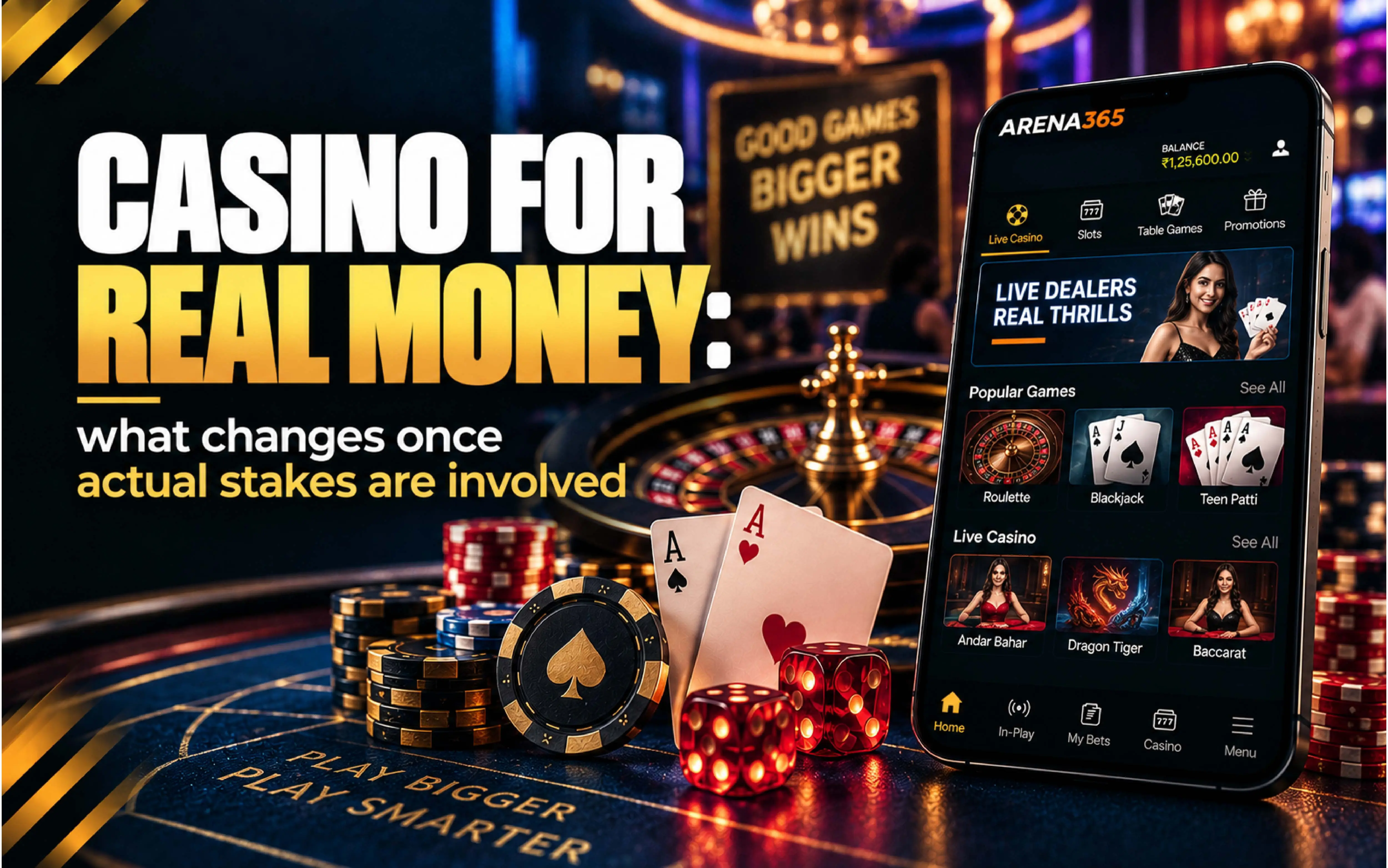 Casino for Real Money: What Changes Once Actual Stakes Are Involved