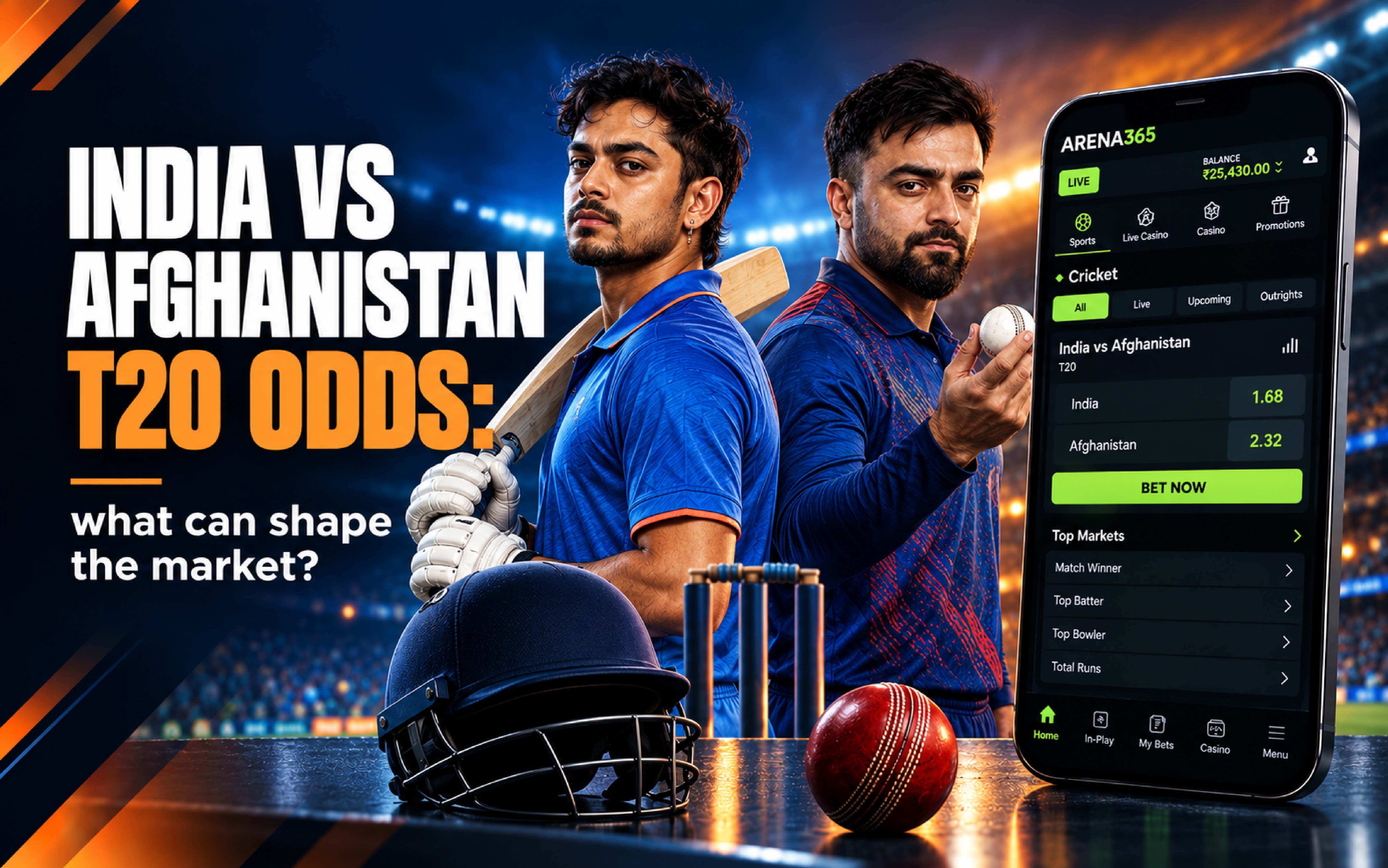 India vs Afghanistan T20 odds