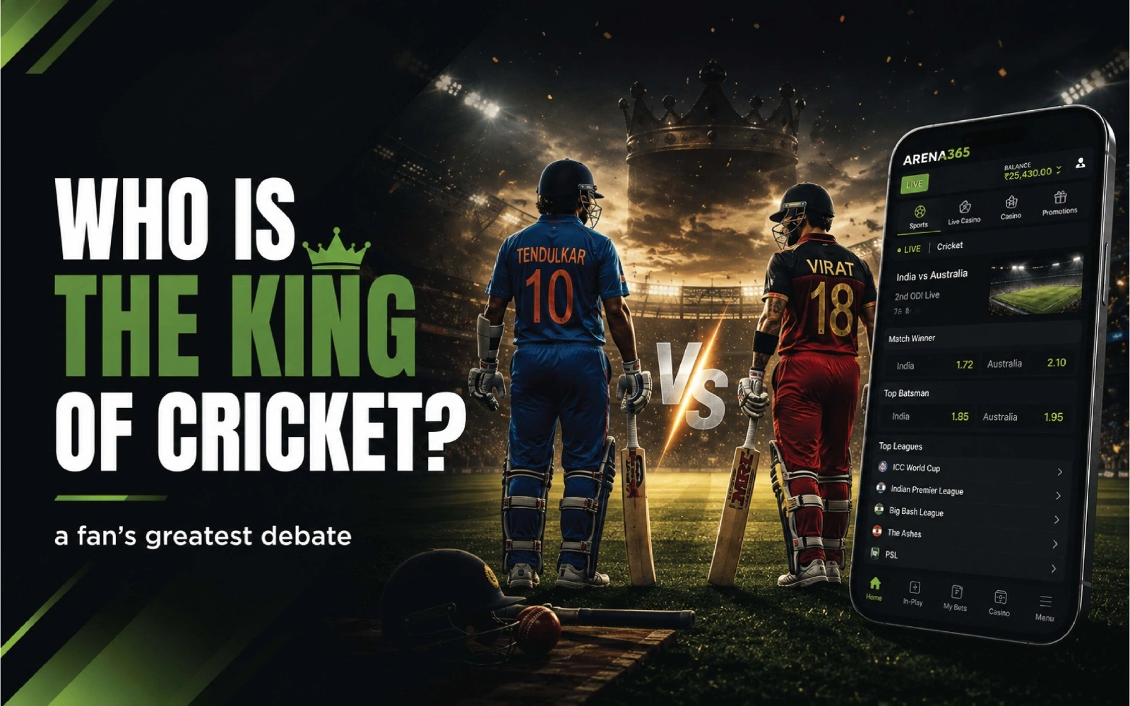 who is the king of cricket
